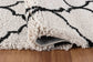 Marrakesh Trellis Shaggy Rug - Stone