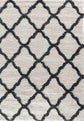 Marrakesh Bold Trellis Shaggy Rug - Dark Cream