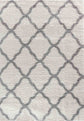 Marrakesh Bold Trellis Shaggy Rug - Light Cream