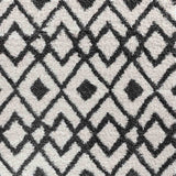 Marrakesh Distorted Checkered Shaggy Rug - Dark Cream