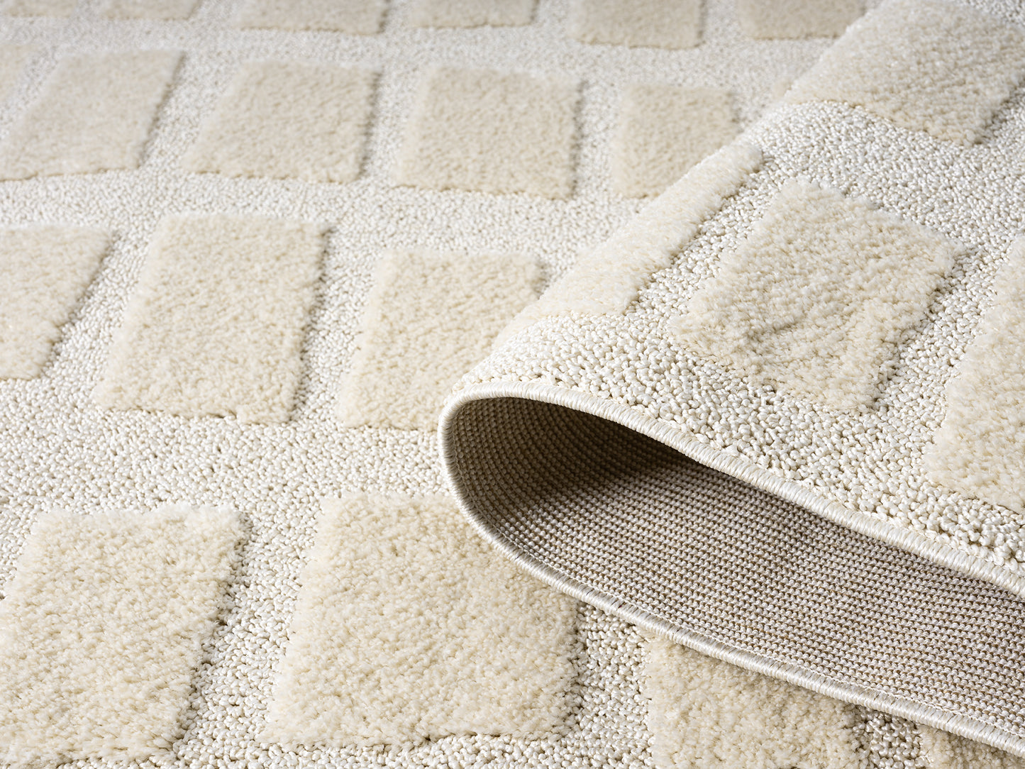 Isabella Cobble textured rug, styled view 3
