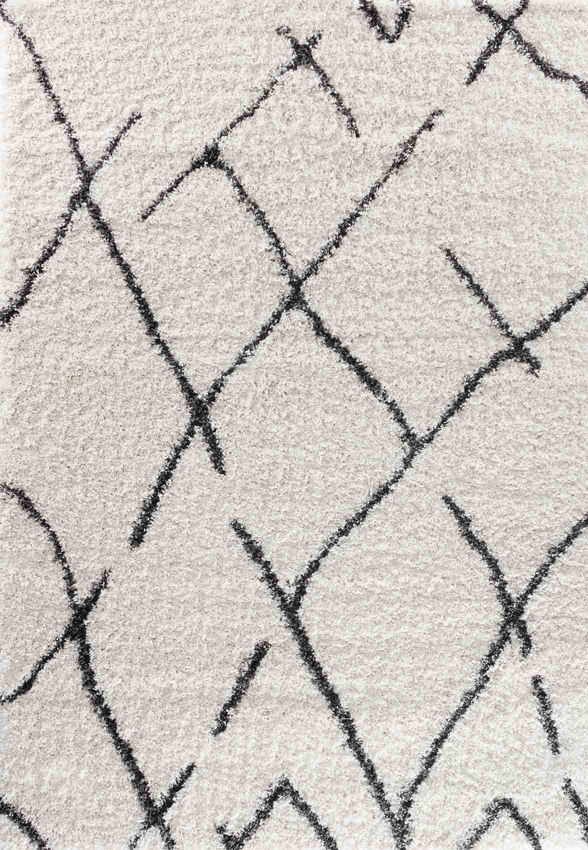 Marrakesh Scandi Shaggy Rug - Dark Cream