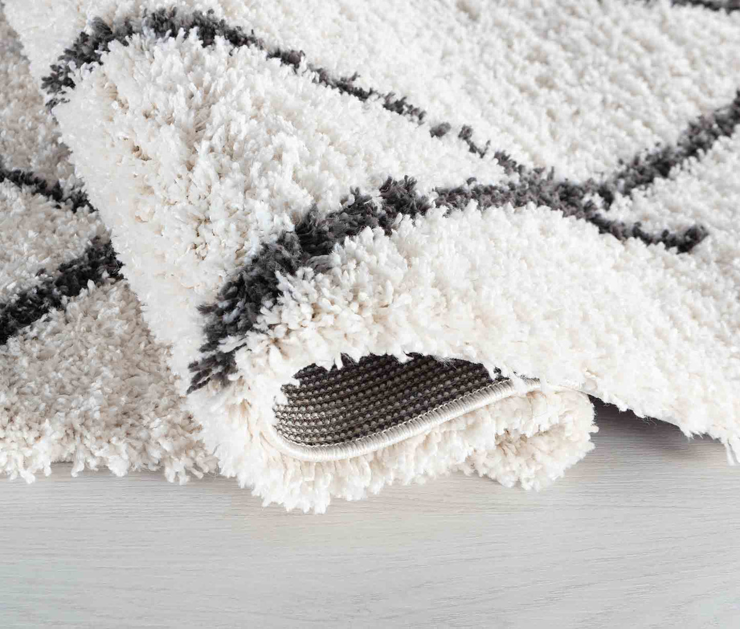 Marrakesh Scandi Shaggy Rug - Dark Cream
