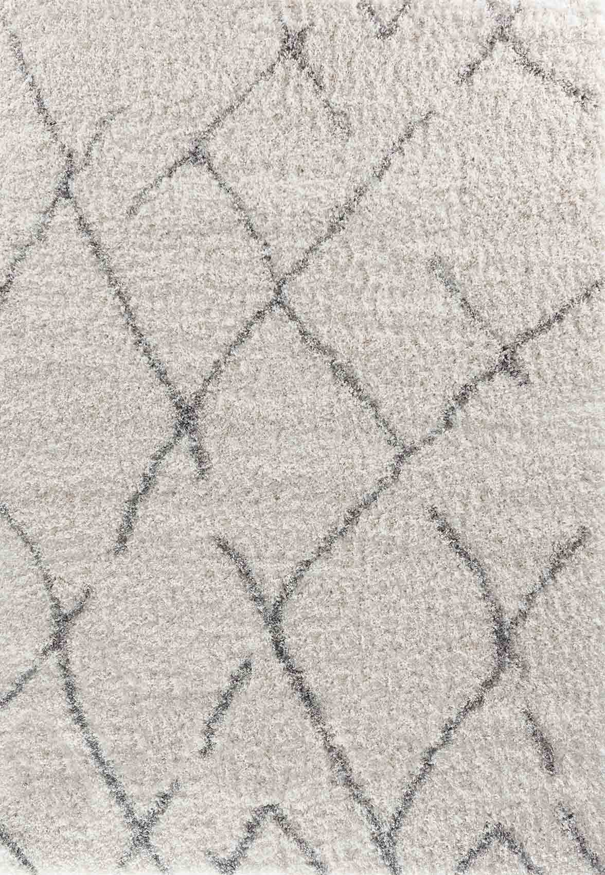 Marrakesh Scandi Shaggy Rug - Light Cream