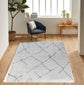 Marrakesh Scandi Shaggy Rug - Light Cream