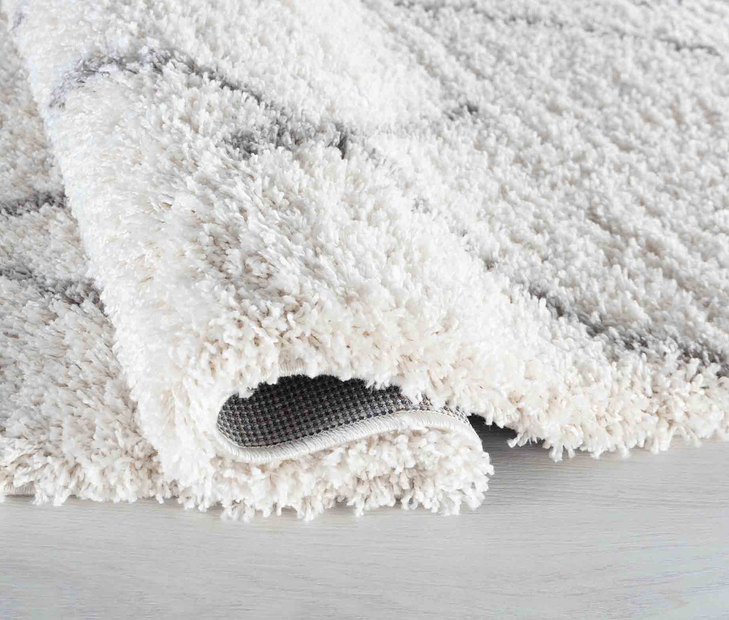 Marrakesh Scandi Shaggy Rug - Light Cream