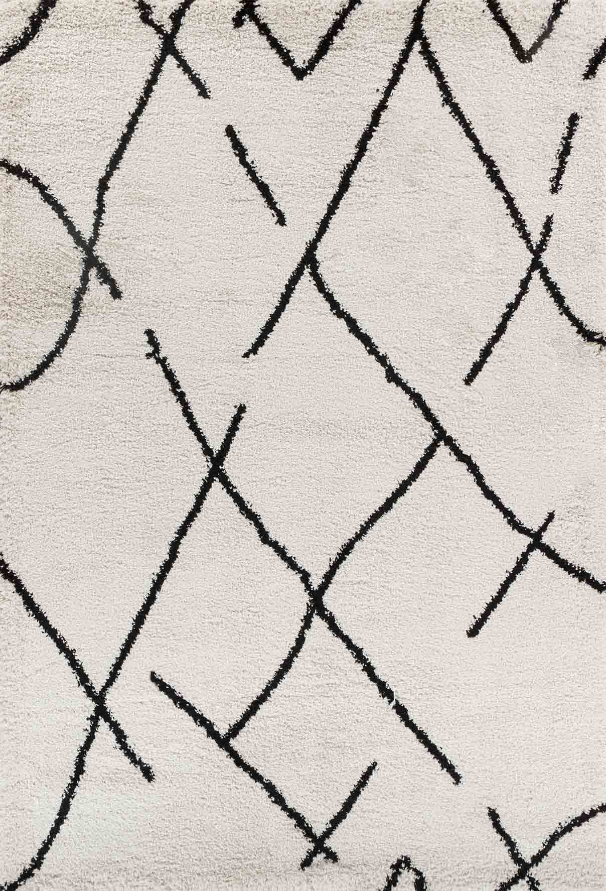 Marrakesh Scandi Shaggy Rug - Stone