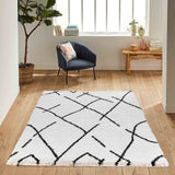 Marrakesh Scandi Shaggy Rug - Stone