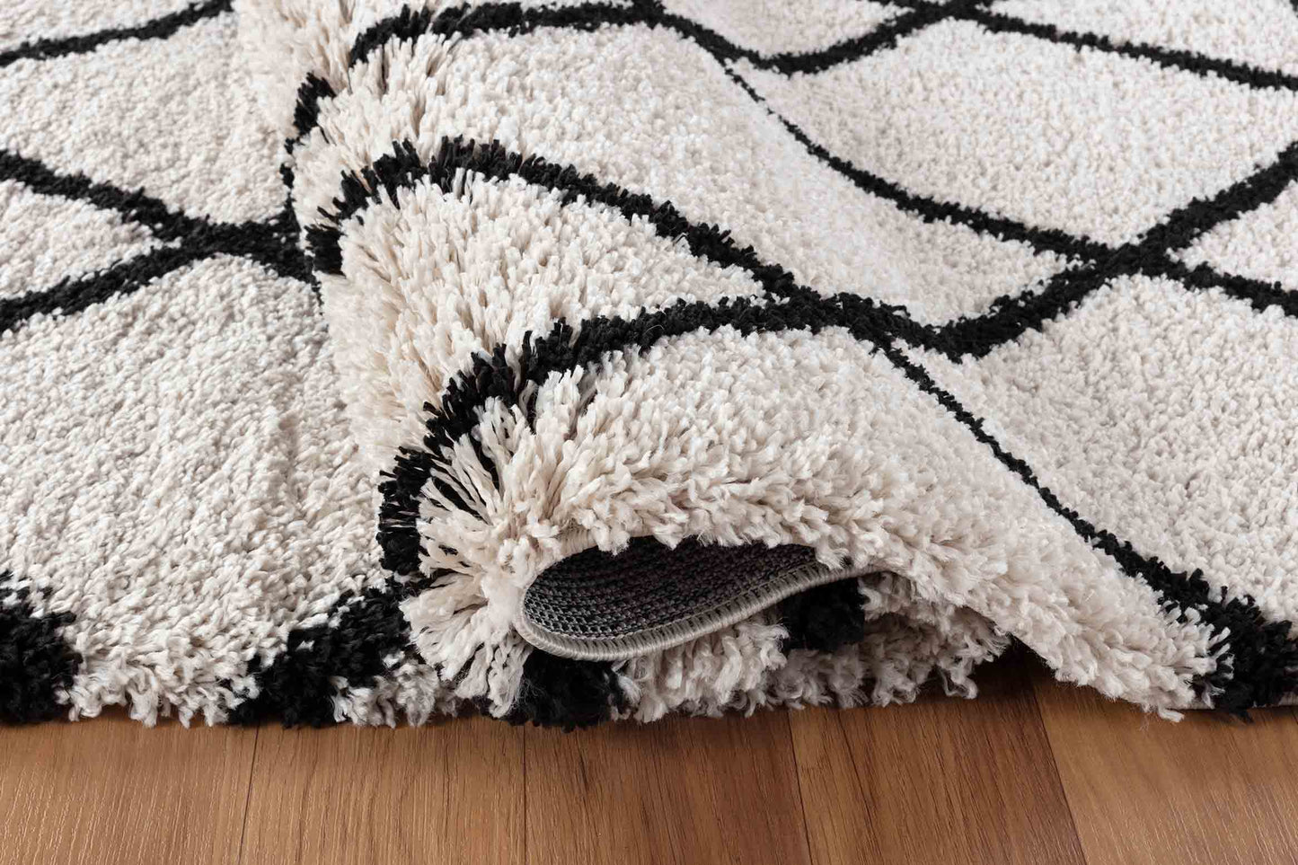 Marrakesh Scandi Shaggy Rug - Stone