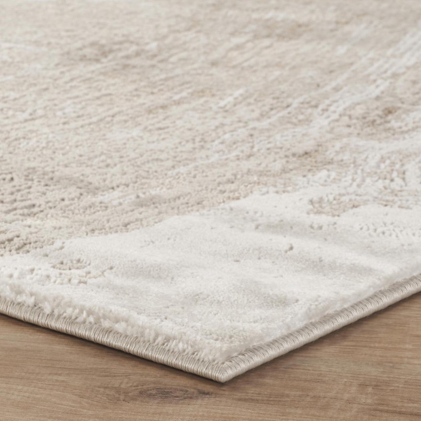 Elysium Expression metallic abstract rug, styled view 4