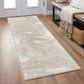Elysium Expression metallic abstract rug, styled view 5