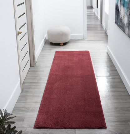 Comfy Fluffy Rug - Red