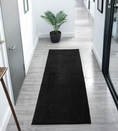 Comfy Fluffy Rug - Black