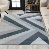 Valencia Zig Zag Caved Rug - Medium