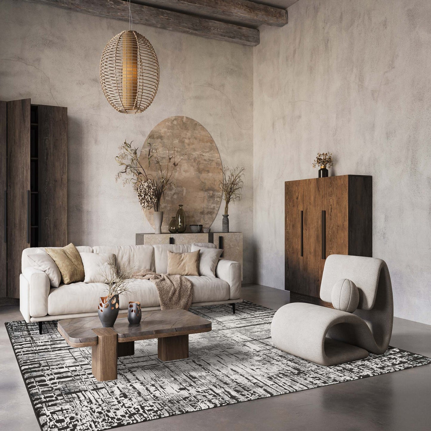 Belgravia Metallic Rug - Nexus Mocha