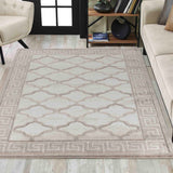 Valencia Trellis Caved Rug - Medium