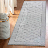 Valencia Trellis Caved Rug - Grey