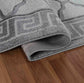 Valencia Trellis Caved Rug - Grey