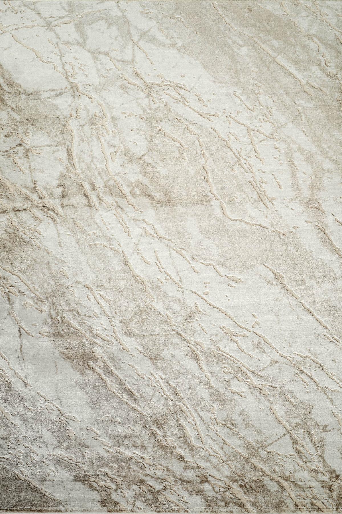 Novu Metallic Abstract Rug - Valley Beige