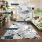 Emperor Metallic Abstract Rug - Picasso Silver