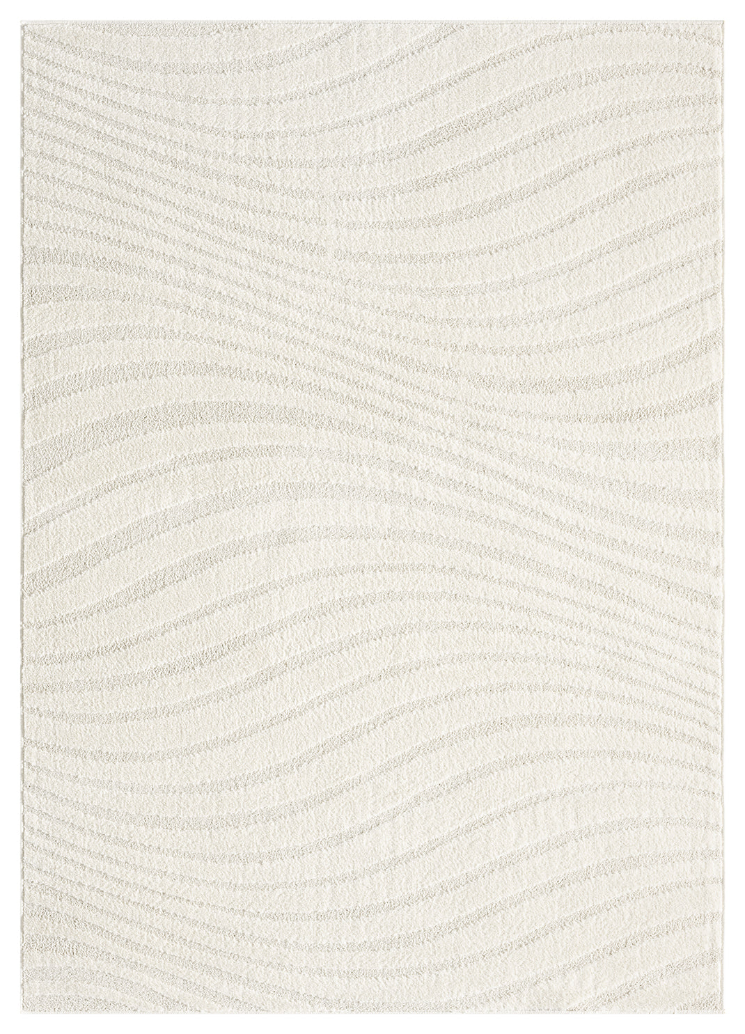 Aya Scandinavian Wave modern rug, styled view 2