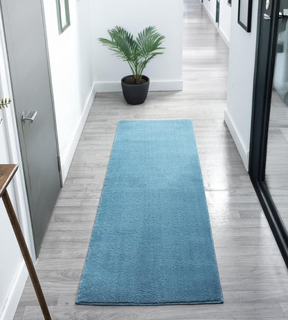 Comfy Fluffy Rug - Blue