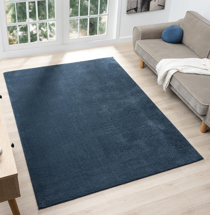Comfy Fluffy Rug - Navy