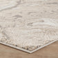 Elysium Astral metallic abstract rug, styled view 4