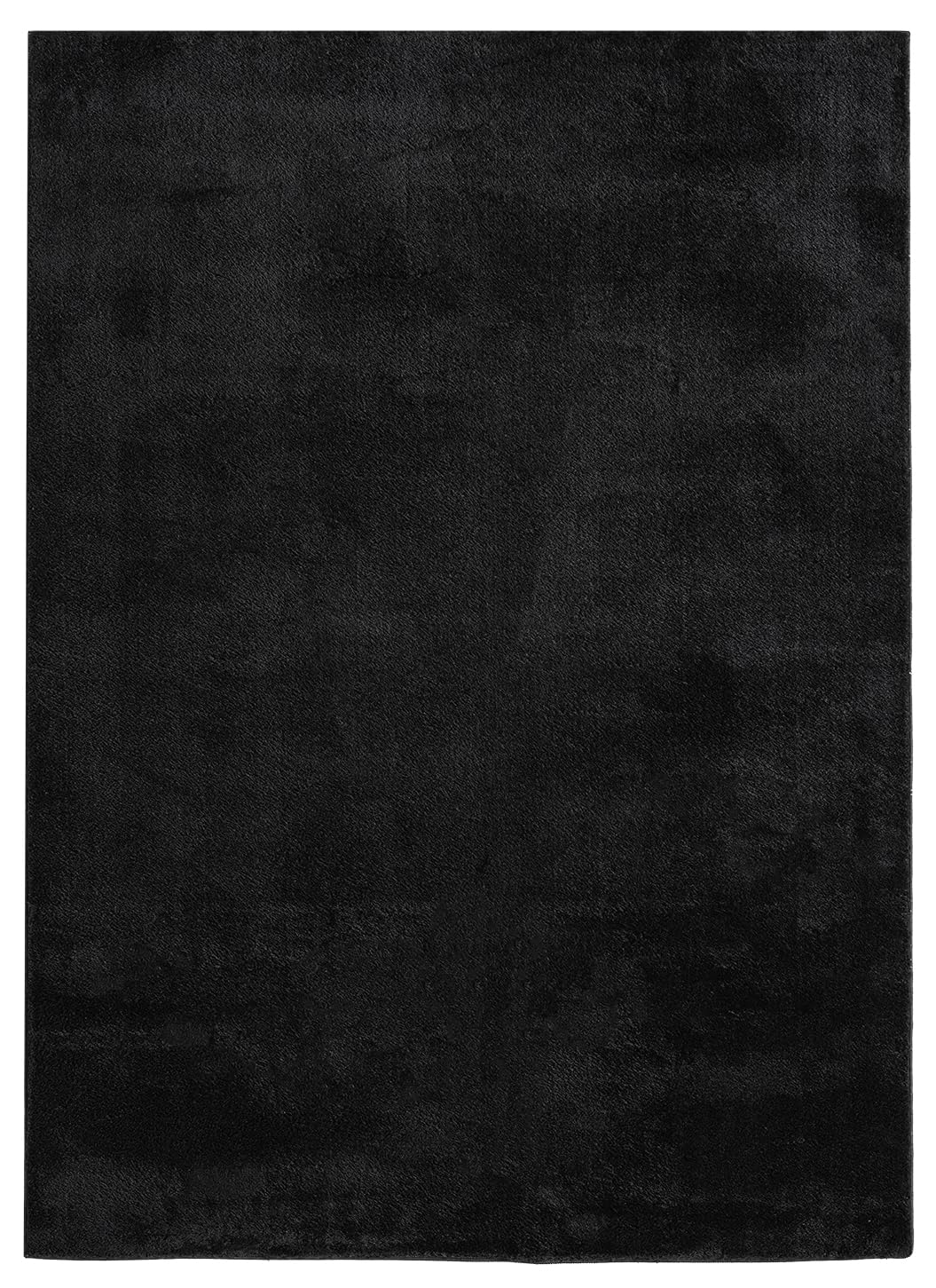Comfy Washable Modern Living Room Rug Polyester Plain Indoor Area Rug with Low Pile - Anti-Slip Felt Backing Bedroom-Hallway Runner