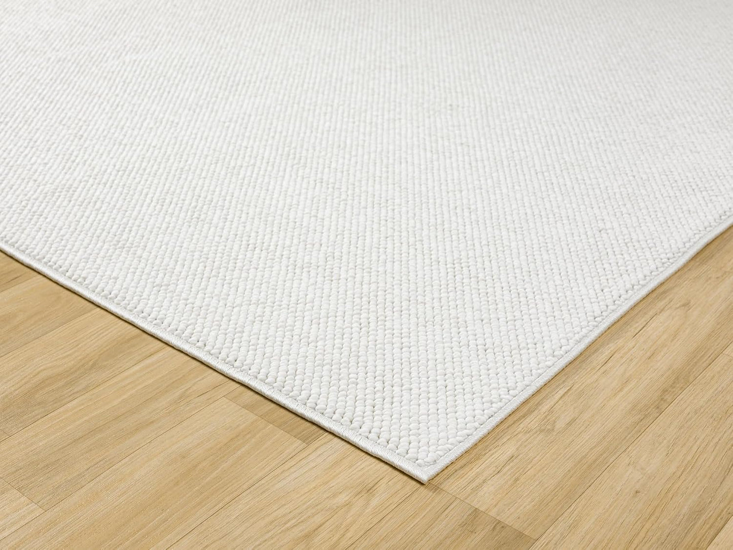 Avior Bobble, Wool-Like Modern Living Room Area Rug, Cream, 200x290cm