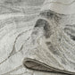Grey Novu Stream abstract rug, styled view 4