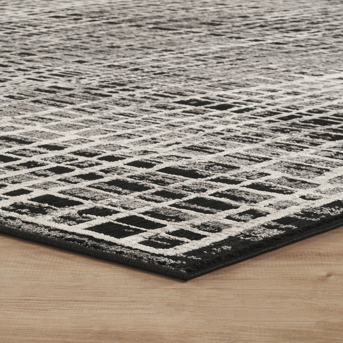 Mayfair Mesh metallic rug, styled view 4