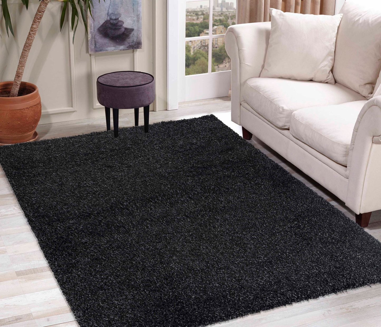 Oxford Shaggy Rug - Anthracite