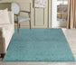 Oxford Shaggy Rug - Duck Egg Blue