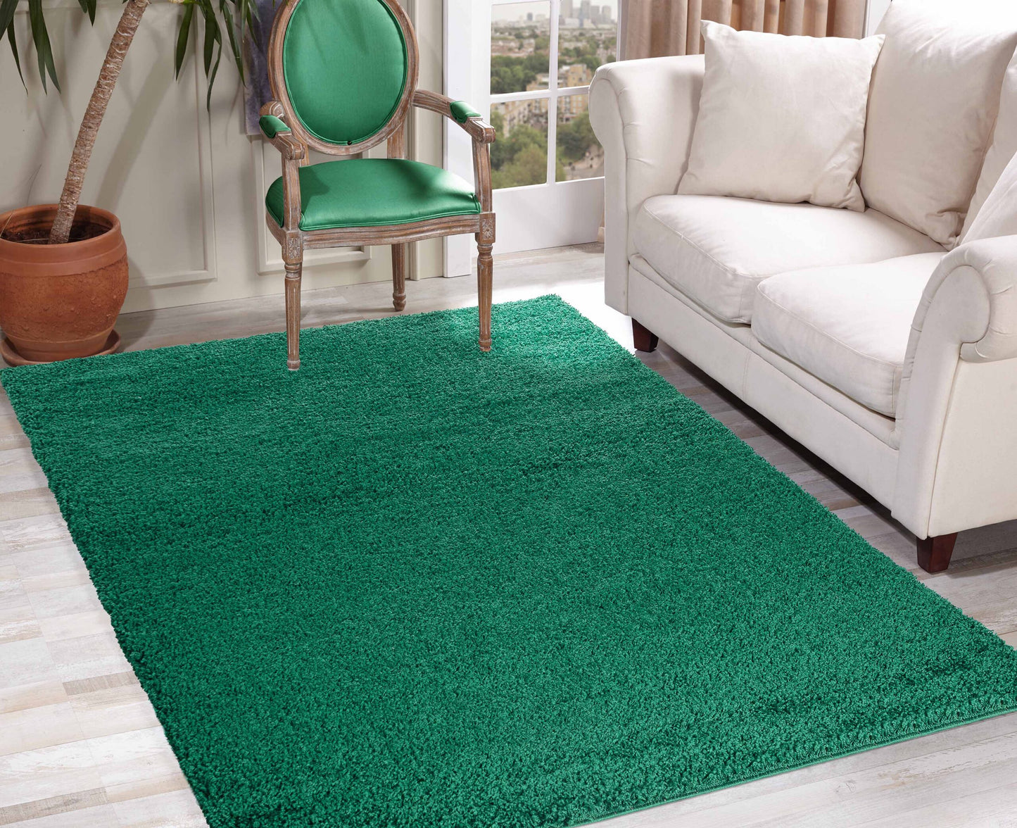 Oxford Shaggy Rug - Emerald