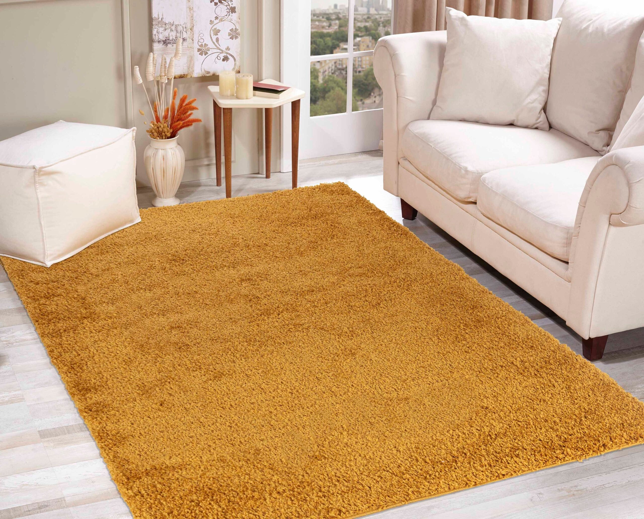 Oxford Shaggy Rug - Gold