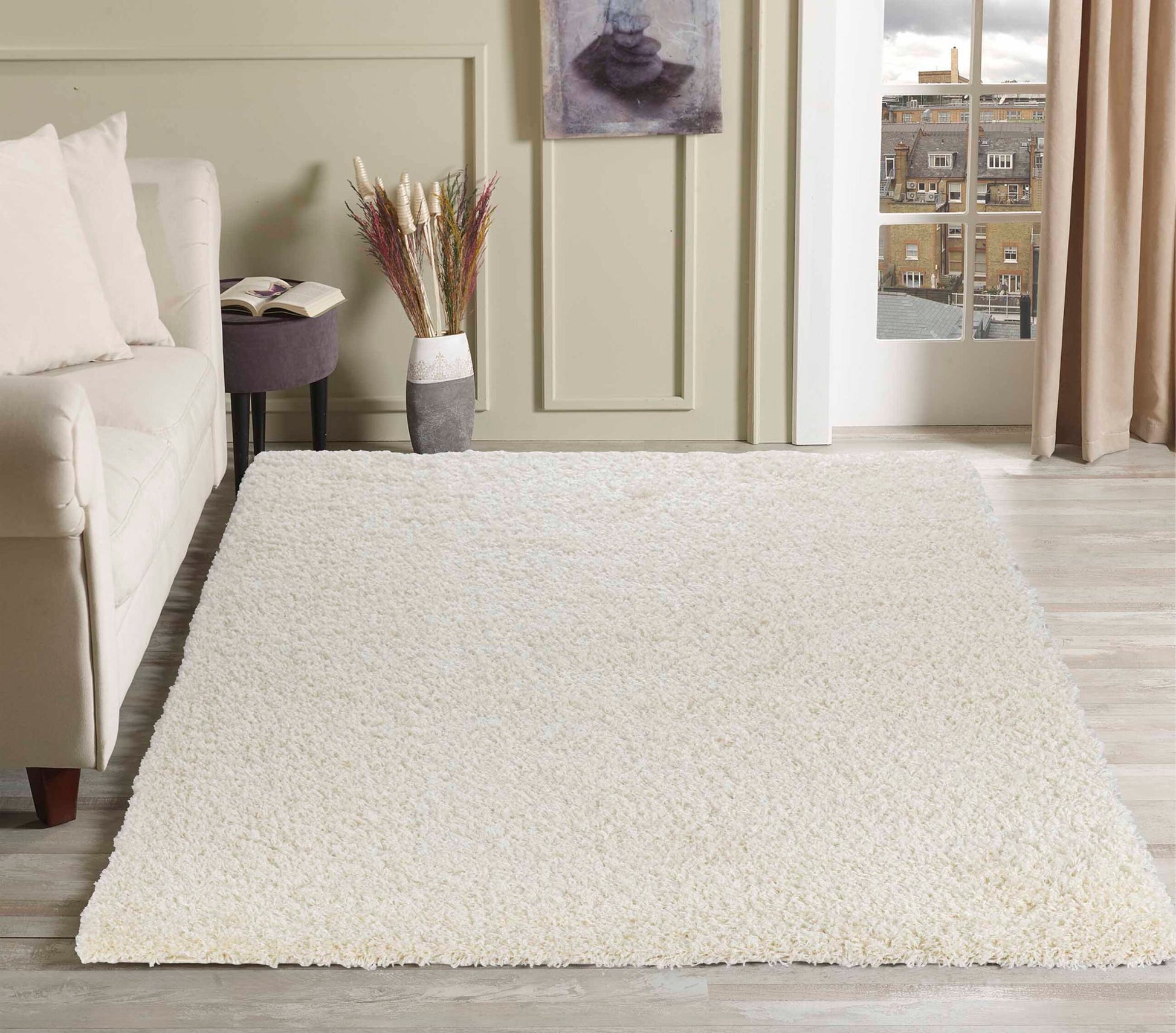 Oxford Shaggy Rug - Ivory