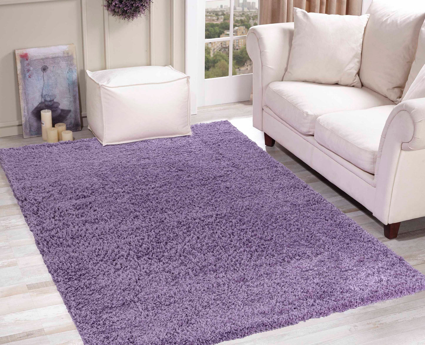 Oxford Shaggy Rug - Lilac