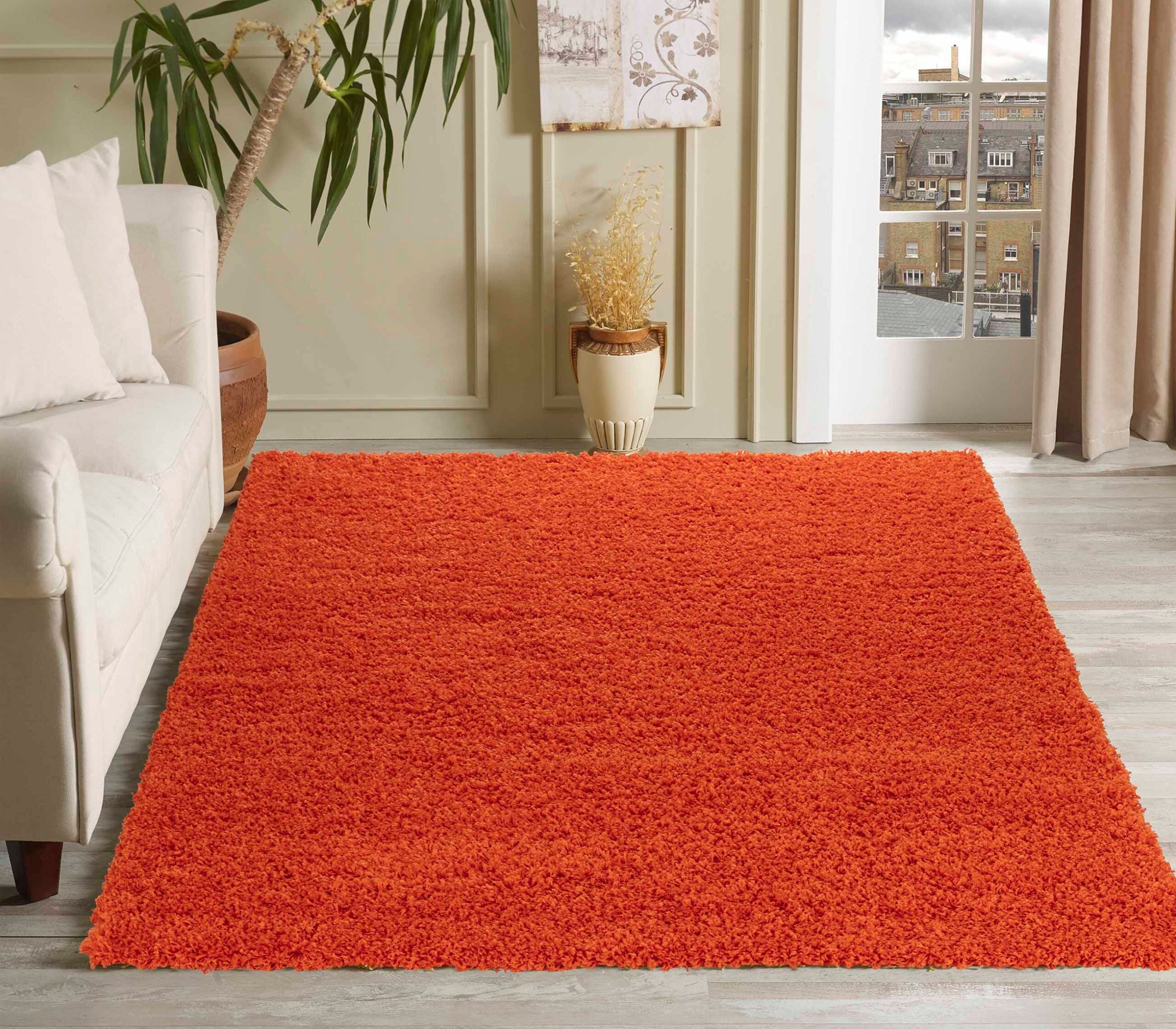 Oxford Shaggy Rug - Orange