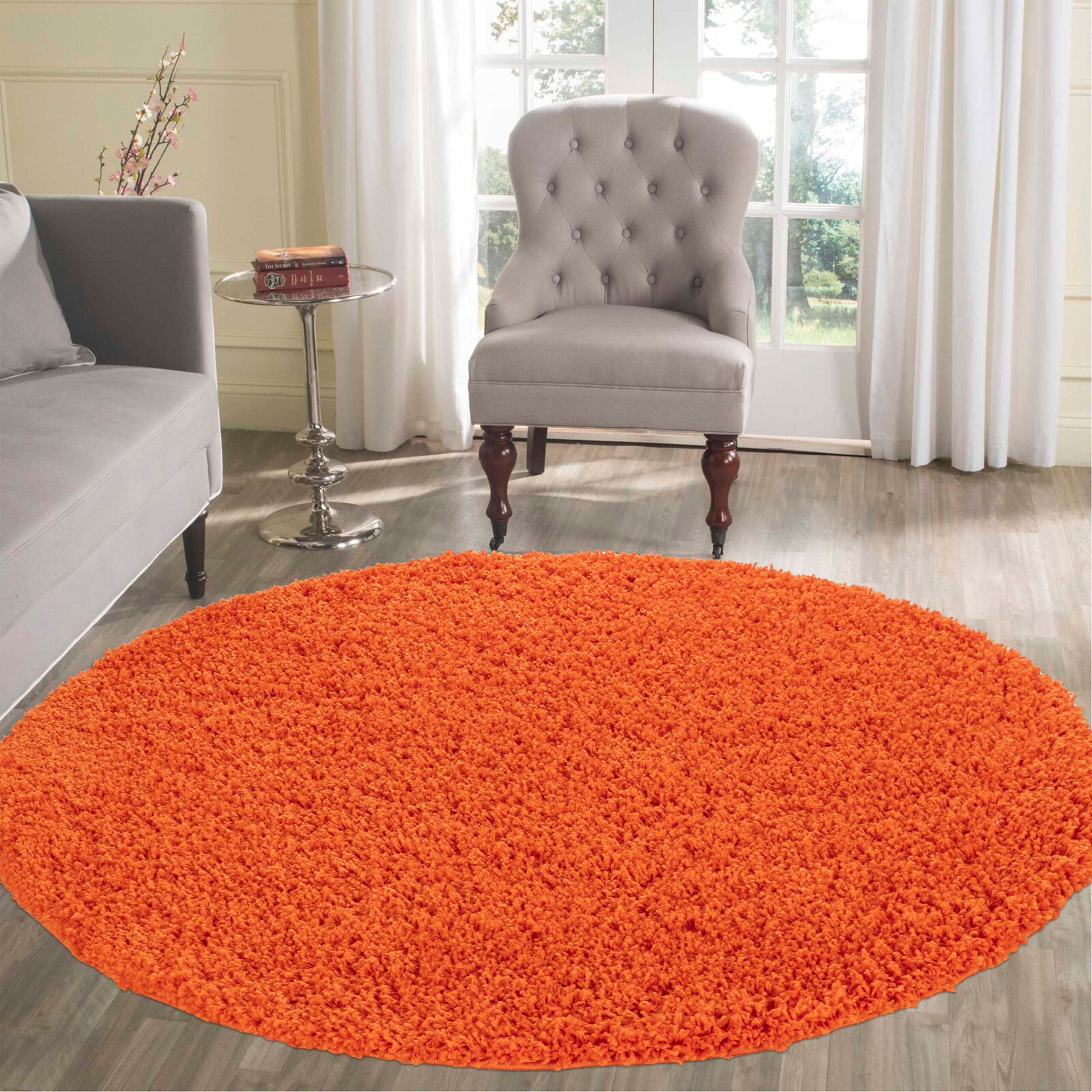 Oxford Shaggy Rug - Round 120x120 cm