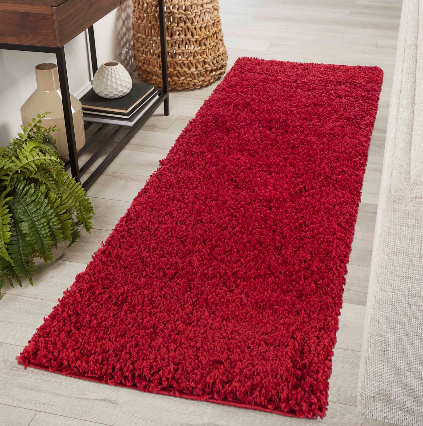 Oxford Shaggy Rug - Red
