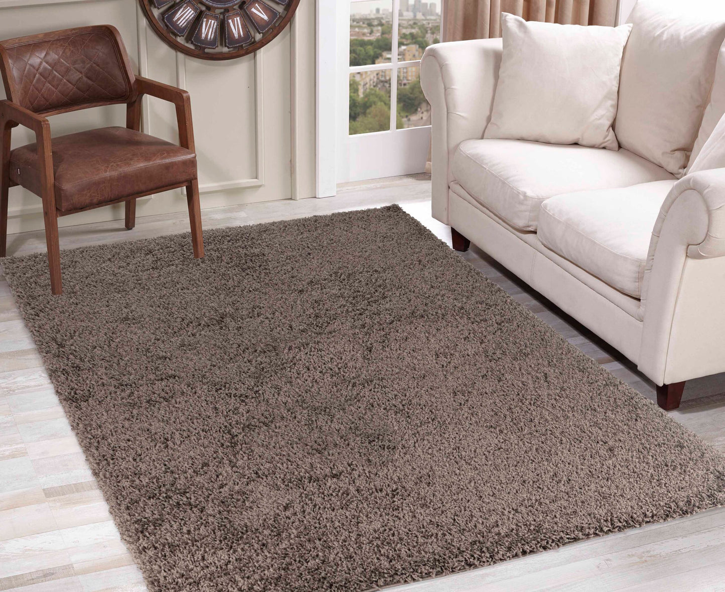 Oxford Shaggy Rug - Taupe