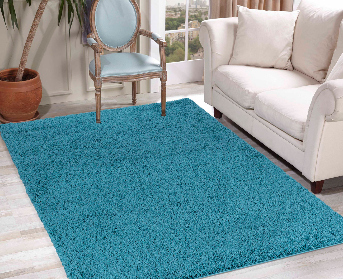 Oxford Shaggy Rug - Teal