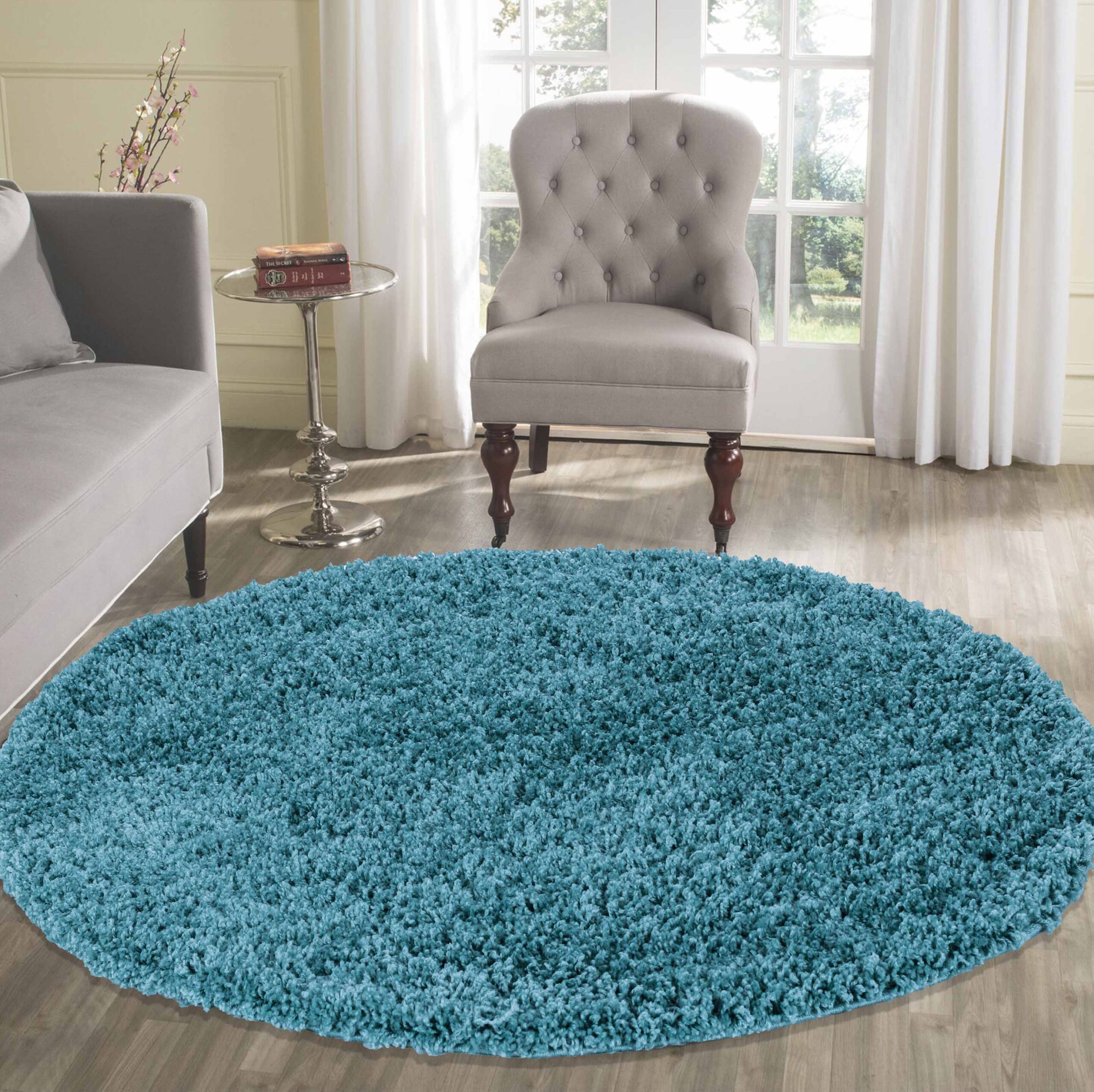 Oxford Shaggy Rug - Round 120x120 cm