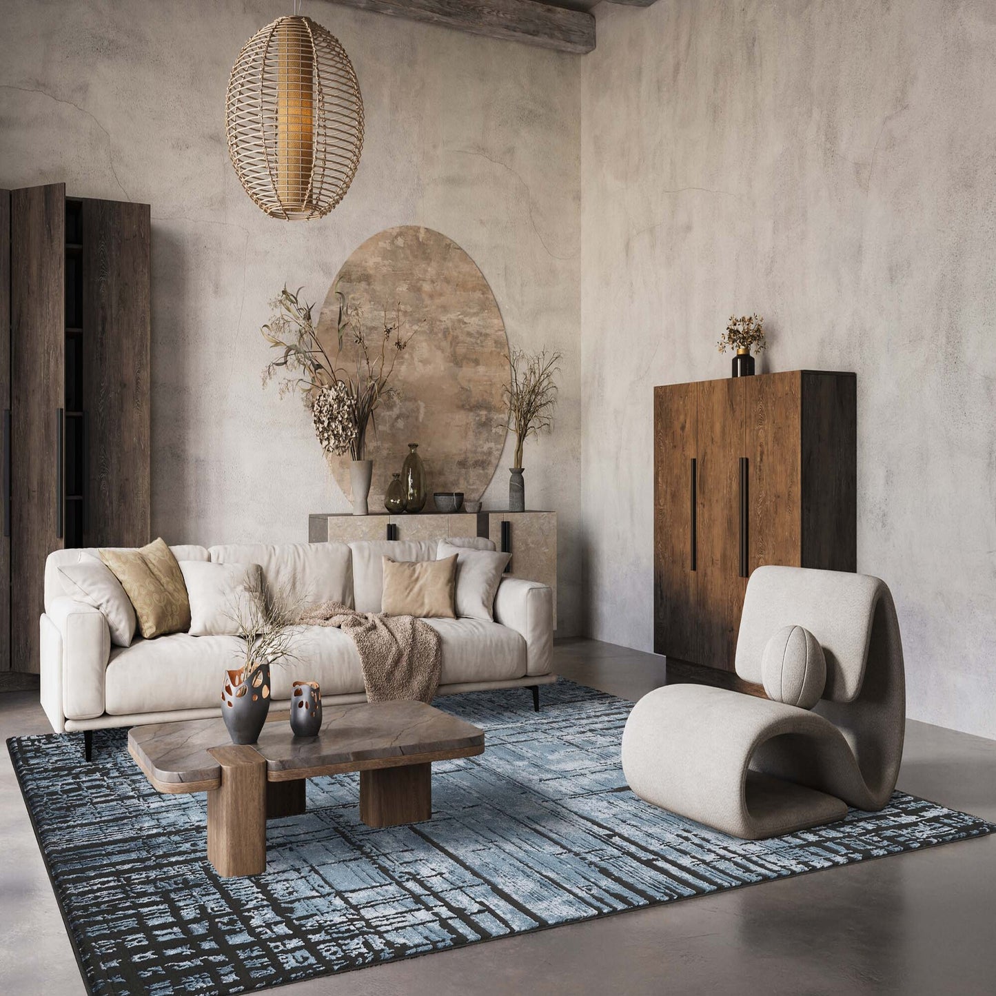 Belgravia Metallic Rug - Nexus Mocha