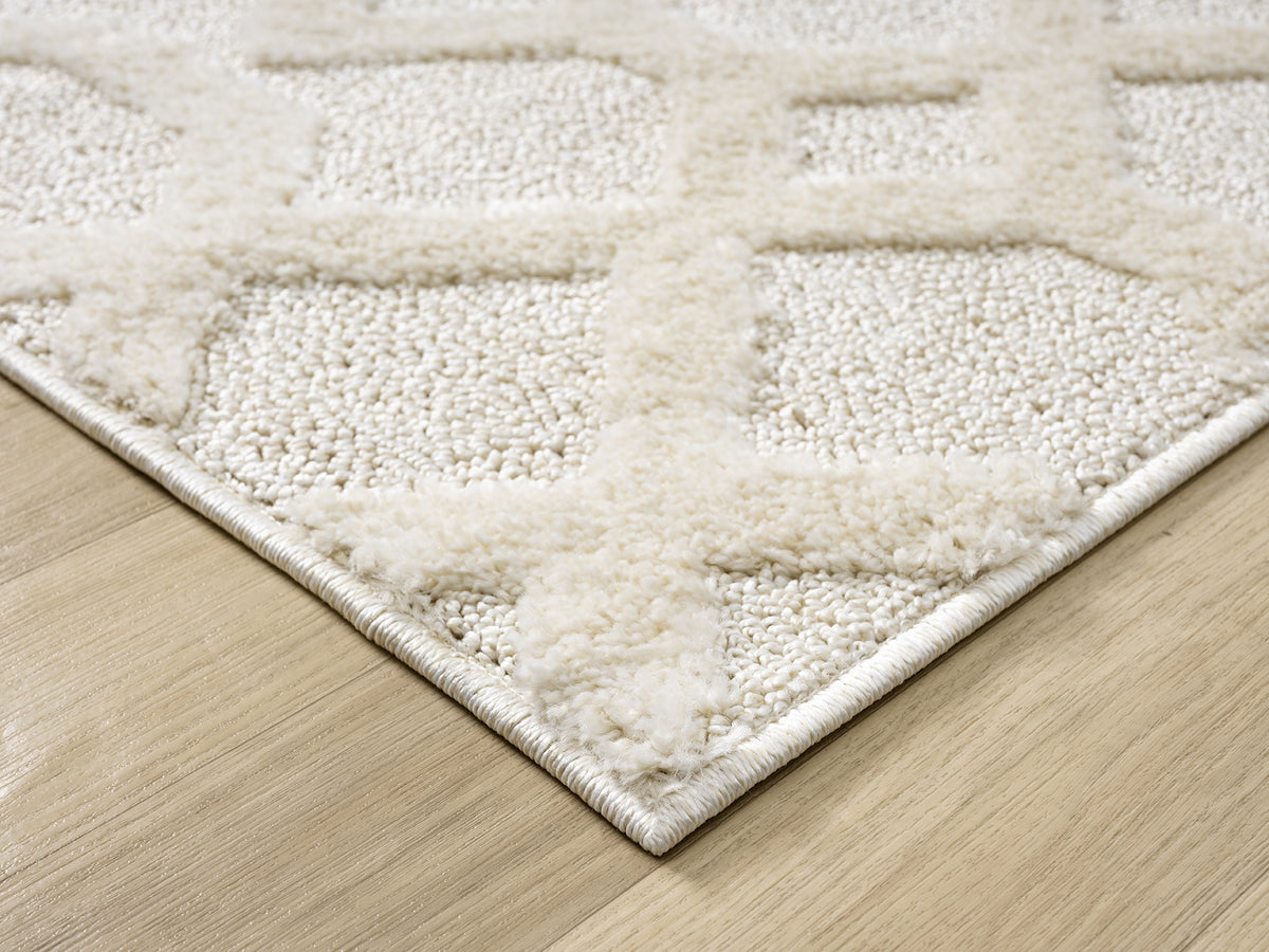 Isabella Vine textured rug, styled view 4