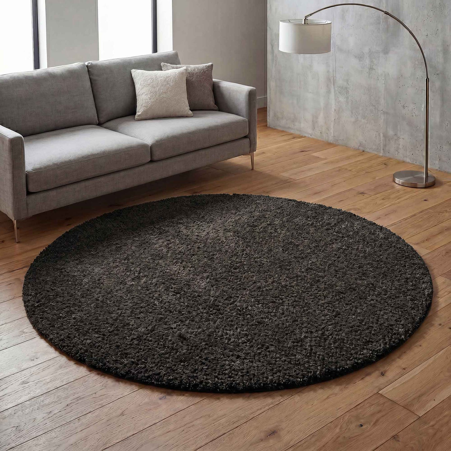Ainsley Shaggy Rug - Dark Grey