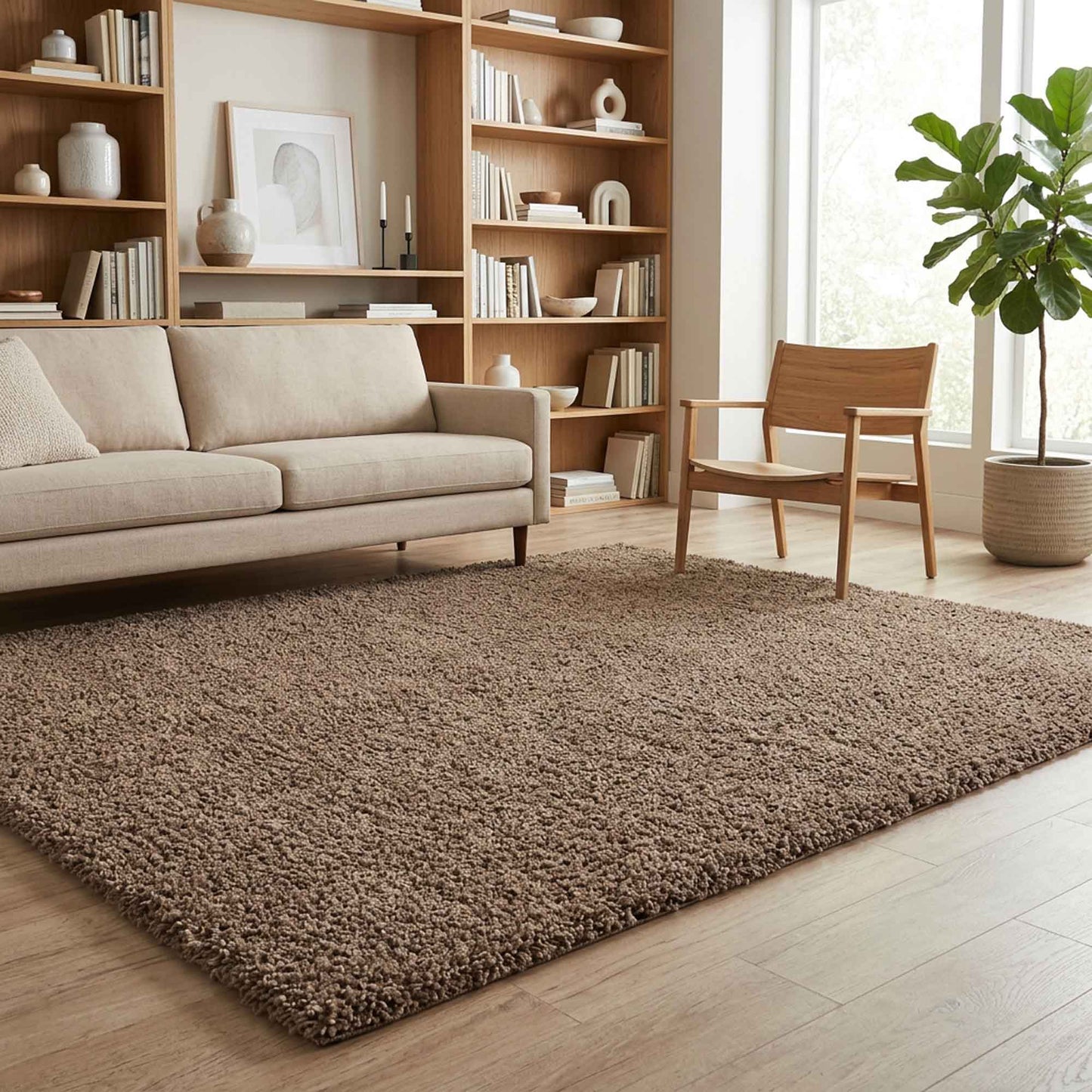 Ainsley Shaggy Rug - Dark Grey