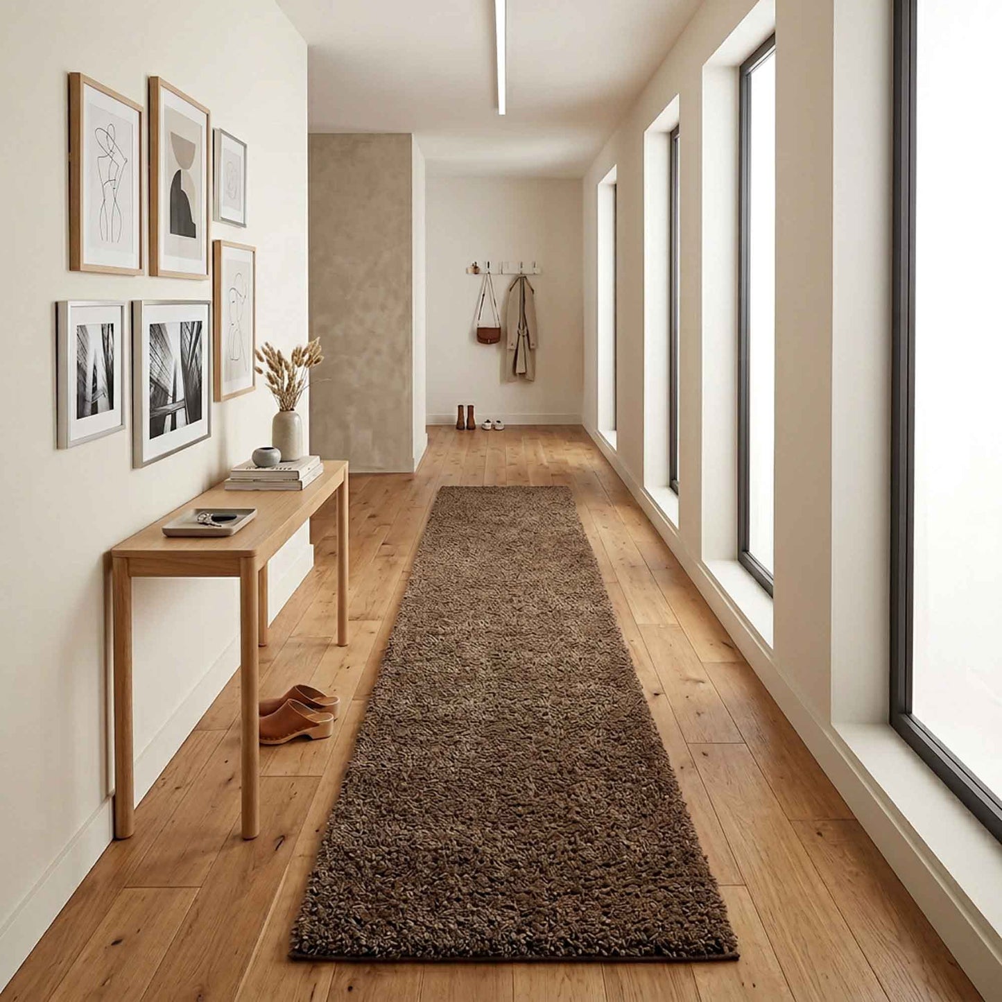 Ainsley Shaggy Rug - Dark Grey