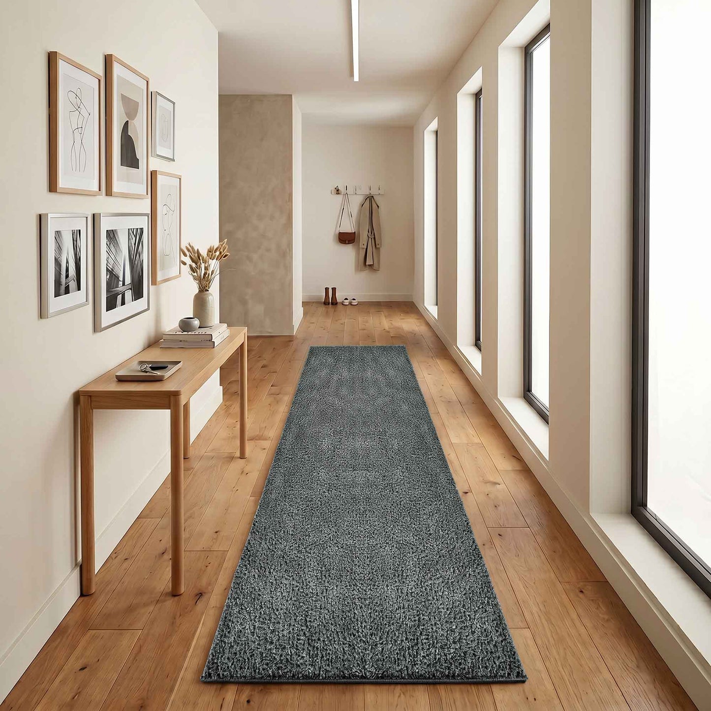 Ainsley Shaggy Rug - Dark Grey